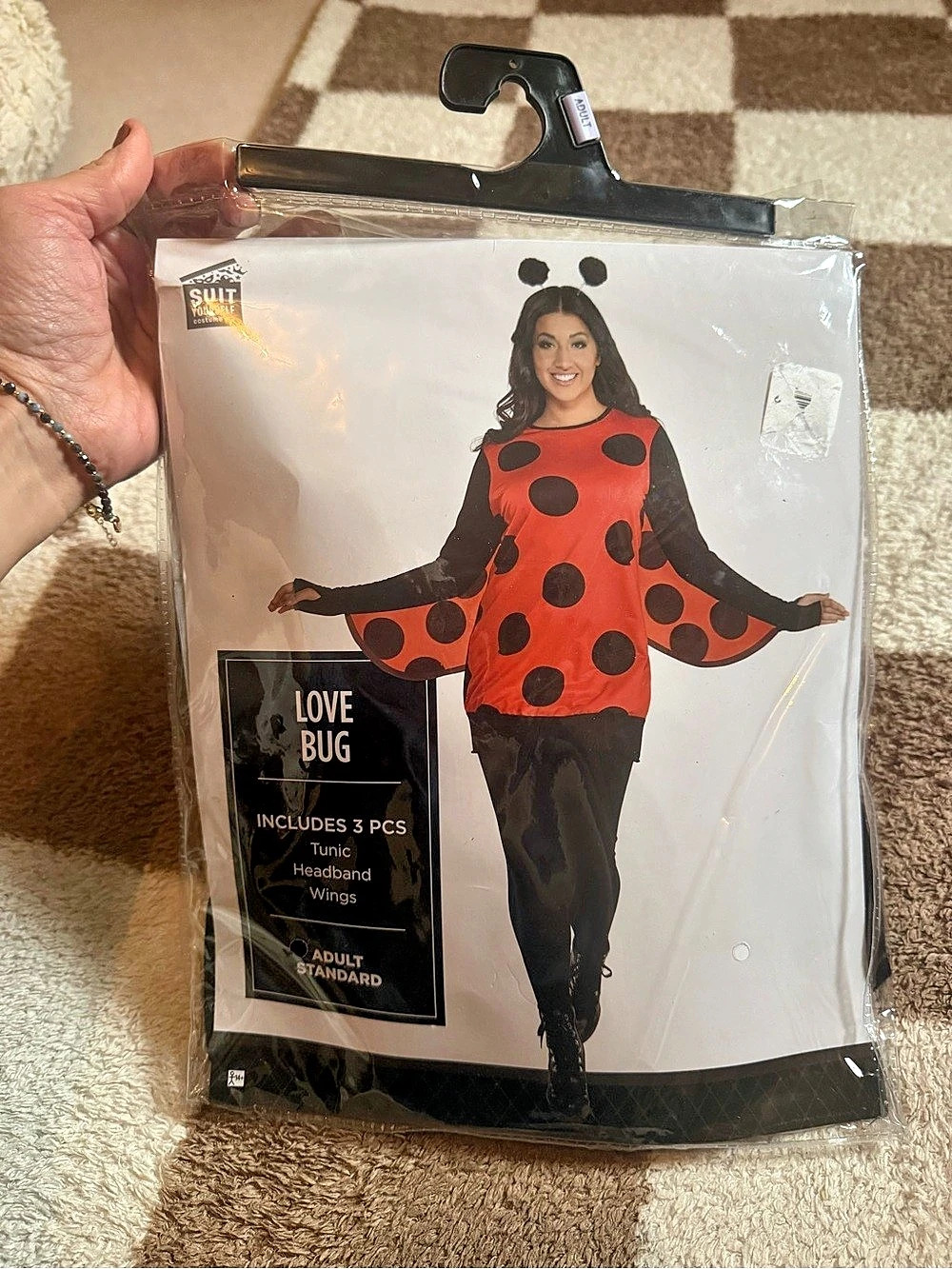 Love Bug Polka Dot Costume NWT in Red & Black